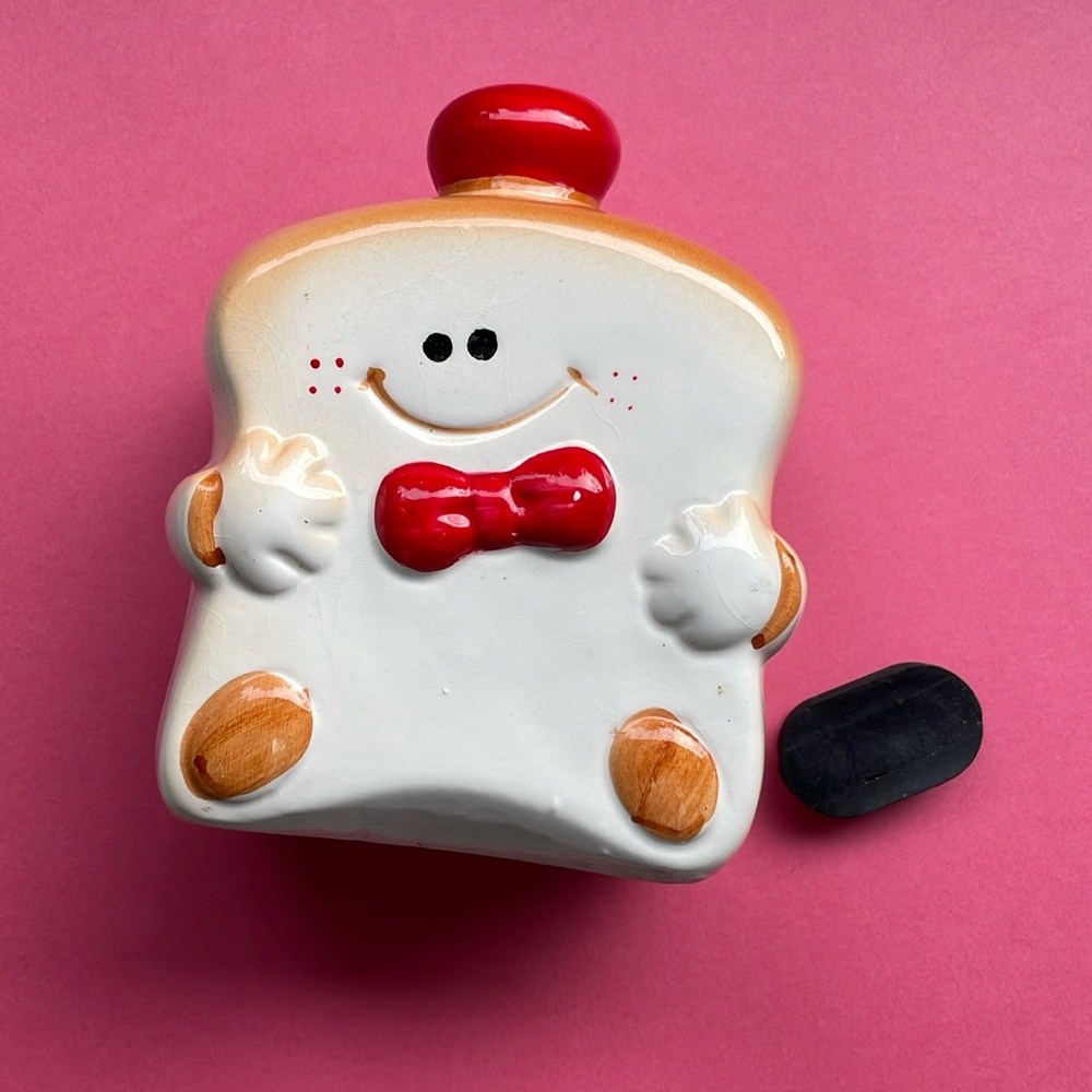Vintage Bread/Toast kawaii coin bank